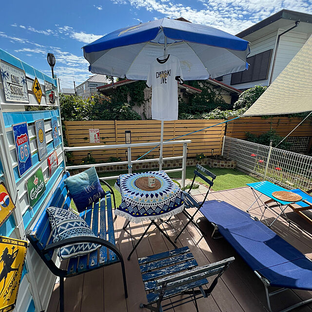 tak-itoの-トミーバハマビーチパラソル2019（ブルー）の家具・インテリア写真