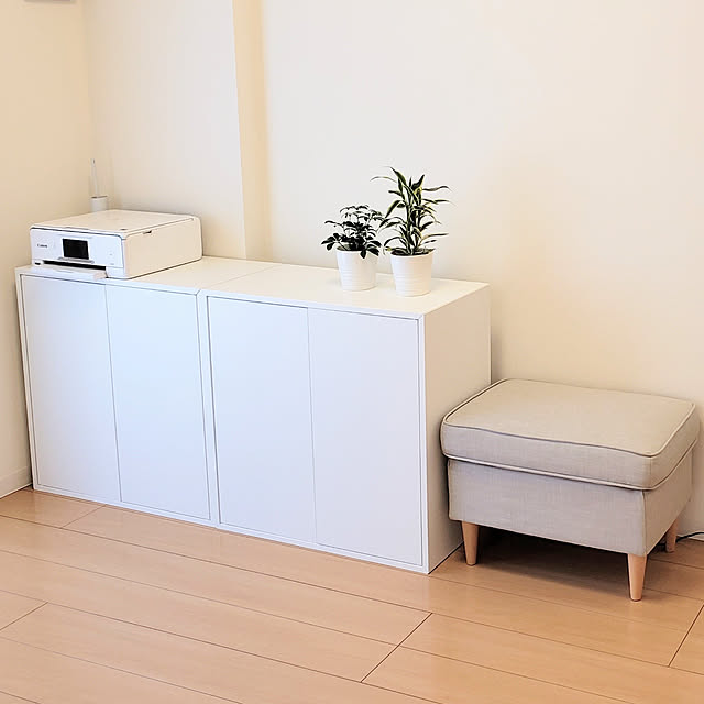 dearlife_homeのイケア-[IKEA/イケア/通販]EKET エーケト キャビネット 扉2/棚板1付き, ホワイト[D](d)(80333953)の家具・インテリア写真