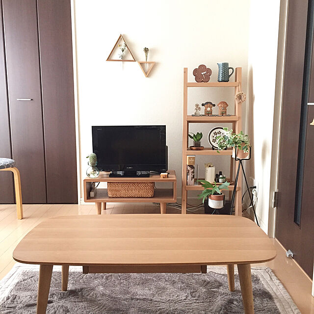hiyokoの-【大型商品送料無料】天然木のシンプルテレビボードの家具・インテリア写真