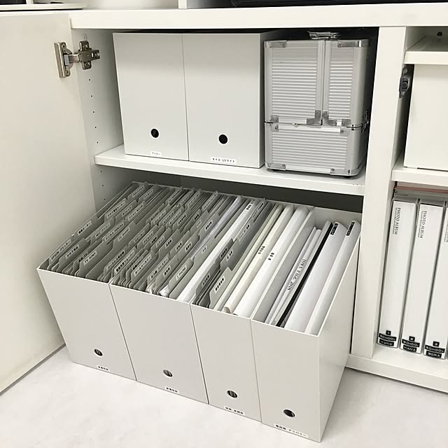 a.organizeのコクヨ-コクヨ 1/4カットフォルダー A4 グレー 1袋（4枚入） 個別フォルダー A4-4FS-Mの家具・インテリア写真