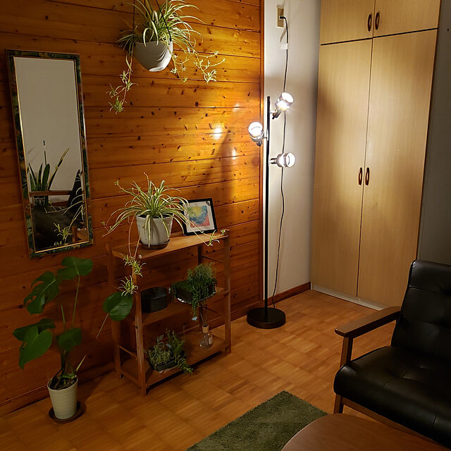 amiamimikoの-【ポイント5倍】フロアスタンド ウッドリング 木枠 E17 YN30BW TF-YN30BWの家具・インテリア写真