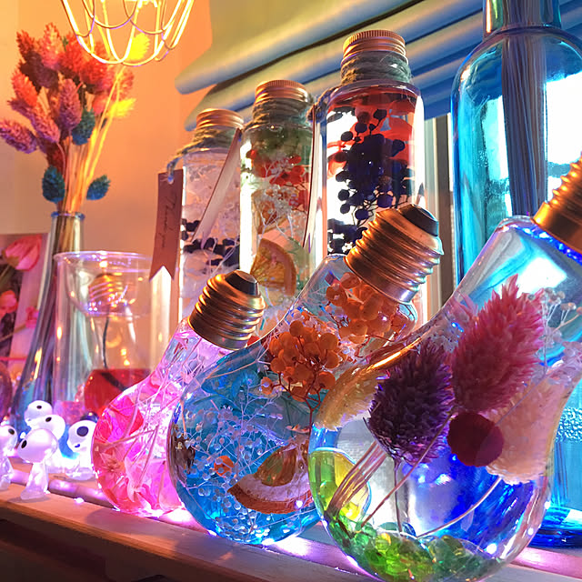 Satoshiのアメージングクラフト-日本製　ハーバリウム　六角柱ガラス瓶　150cc　10本セットの家具・インテリア写真