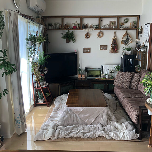miyakoの-バンブー　シェルフ3段　三角タイプの家具・インテリア写真