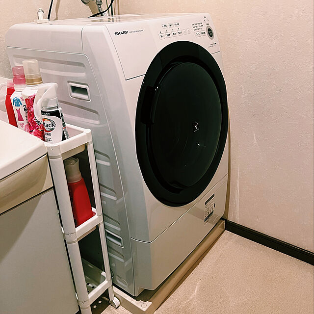 akoのシャープ-(標準設置 送料無料) シャープ 7kg ドラム式洗濯乾燥機(右開き)ホワイト系 SHARP ES-S7E-WR 返品種別Aの家具・インテリア写真