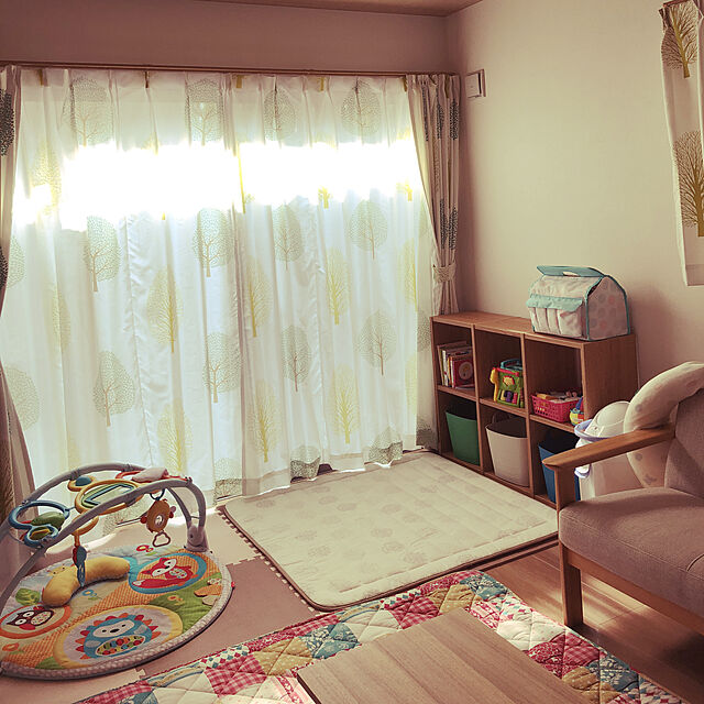 Makoの-厚みの選べる綿混キルトラグの家具・インテリア写真