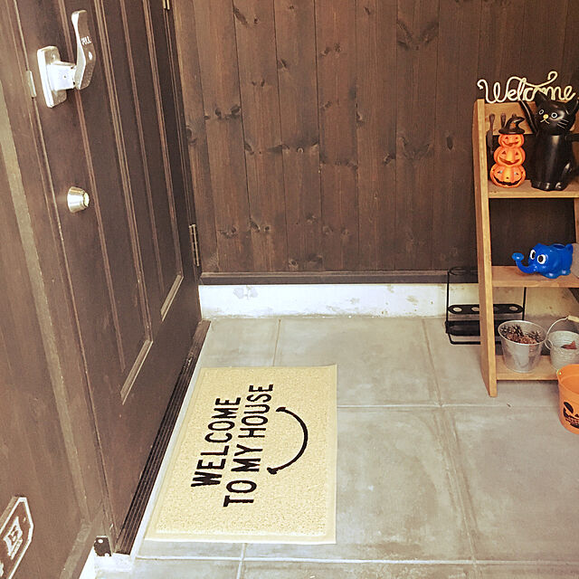 chacosaanのケーアイジャパン-玄関マット 屋外 おしゃれ 大きめ 大判 泥落とし 洗える PVC ドアマット エントランスマット ブラシマット 60×40cmの家具・インテリア写真