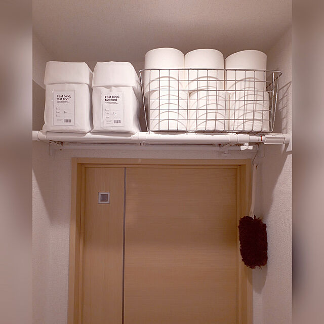 hakuna_matataの-不織布収納・仕切りバッグ(ホワイト)の家具・インテリア写真