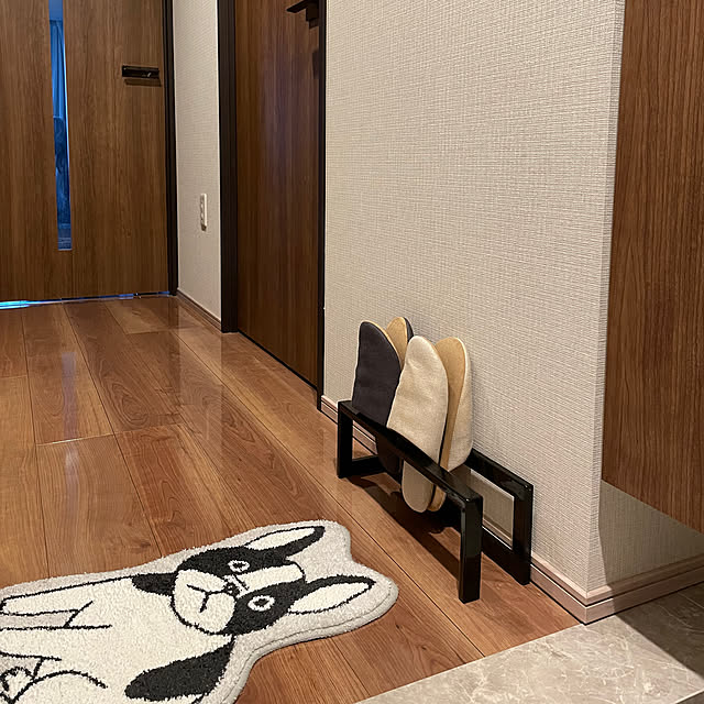 ponの山崎実業-【YAMAZAKI/山崎実業】　スリッパラック　ラインの家具・インテリア写真