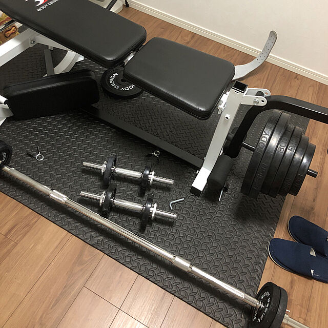 Shuntaの-ラバーバーベルセット 100kg │ バーベル セット ラバータイプ ウエイトトレーニング トレーニング器具 高重量の家具・インテリア写真