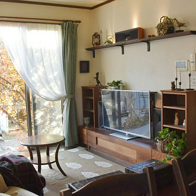 ruru357の-期間限定ポイント10倍 テレビ台 160cm 日本製 3年保証 テレビボード 木製 無垢 ウォールナット 開梱設置 テレビ台 グロッセ 完成品の家具・インテリア写真
