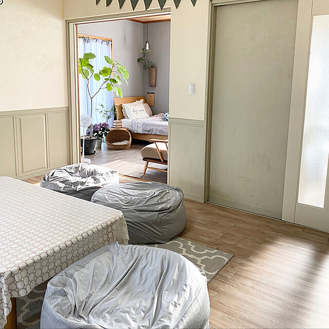 hamuのニトリ-ウィルトン織りラグ(ロト GY 200X285) の家具・インテリア写真