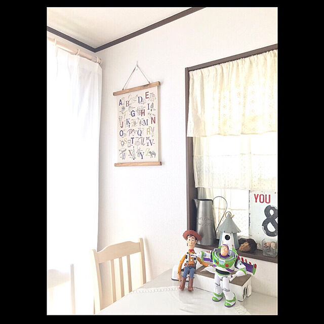 mizuの-salut!(サリュ) ホーム アルファベットタペストリー レッドの家具・インテリア写真