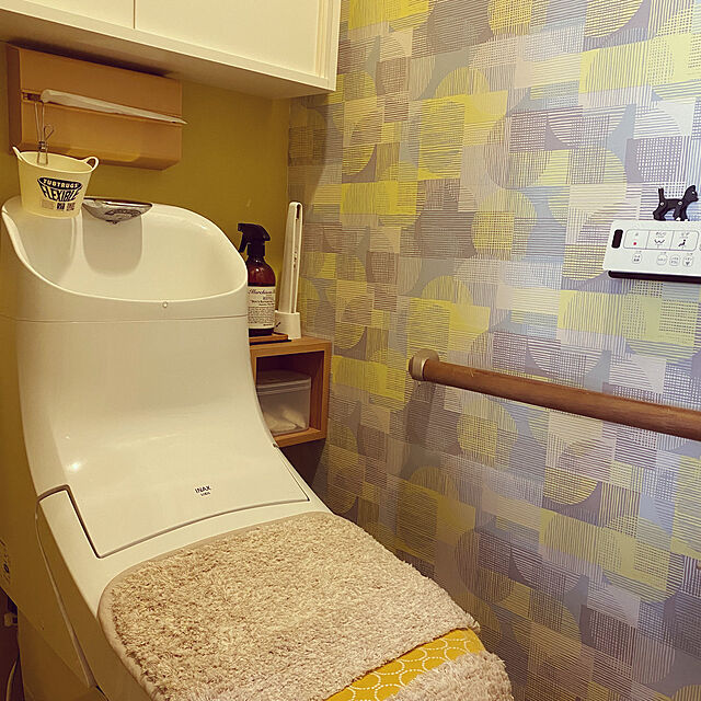 mikomaruのカーム-クラフト北欧 トイレフタカバー 洗浄暖房用 北欧YE 洗濯機可 calmland カームランド 新生活の家具・インテリア写真