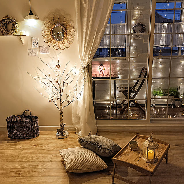 naoのニトリ-LEDツリー120cm シラカバ(I) の家具・インテリア写真