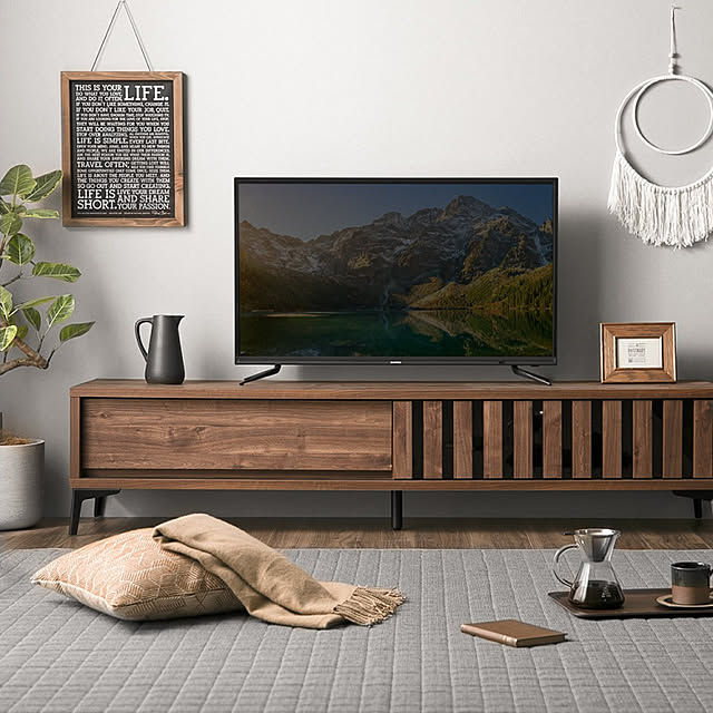 MODERN_DECOの-【もれなくP5倍★本日12:00〜23:59】 テレビボード 140cm 175cm 完成品 国産 テレビ台 テレビラック 北欧 モダン DVD収納 ブルーレイ収納 tvラック AVラック 32型 40型 43型 49型 50型 32インチ 40インチ 43インチ 49インチ 50インチの家具・インテリア写真