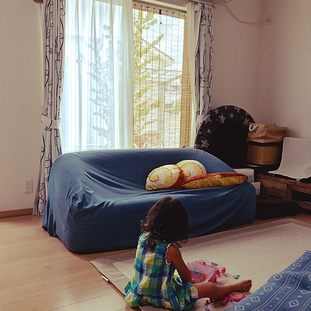 yururi...のニトリ-長座布団(Nクールジャーニーq-o) の家具・インテリア写真
