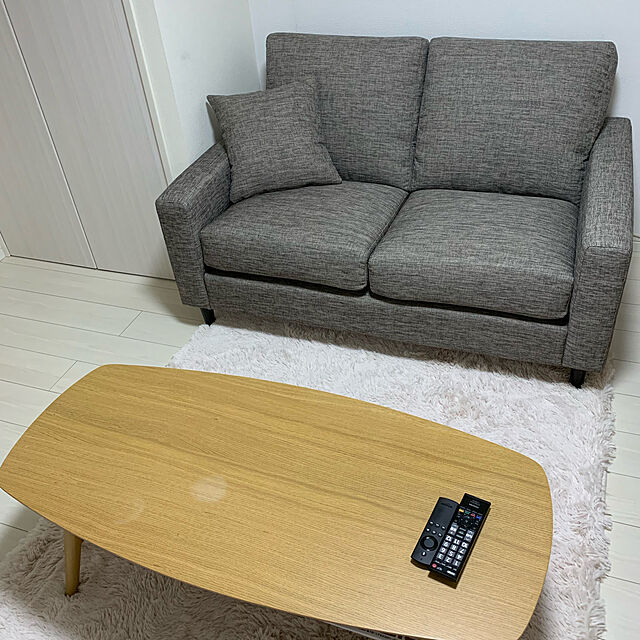 miiのニトリ-2人用布張りソファ(NポケットA7 FM-MO) の家具・インテリア写真