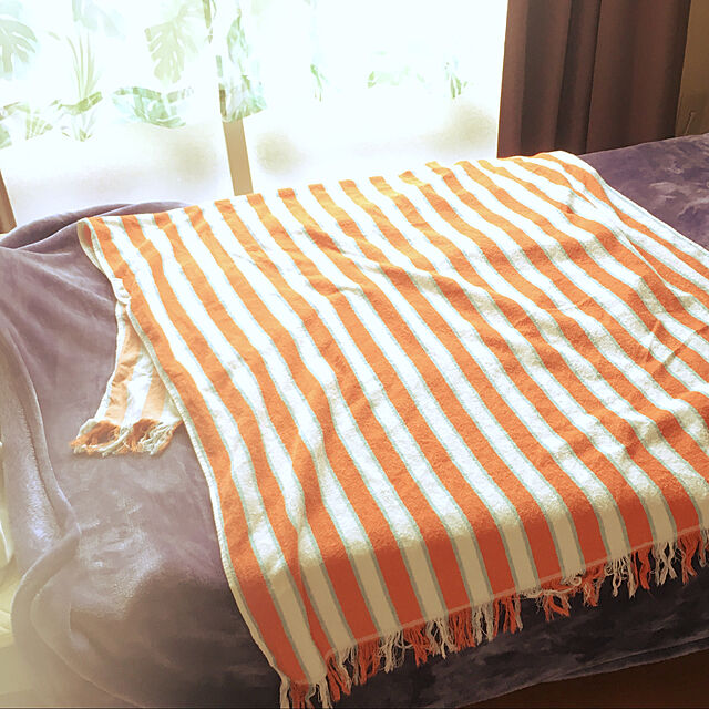 bakuのイケア-【NEW】IKEAイケアSOLBLEKT ソールブレークトビーチタオル, ストライプ オレンジ, 100x180 cm104.604.02の家具・インテリア写真