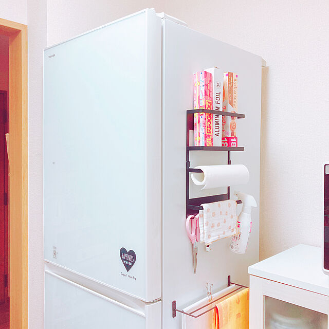 yuyuのニトリ-マグネットマルチラック(FLAT ホワイト) キッチン収納  【期間限定価格：5/19まで】の家具・インテリア写真