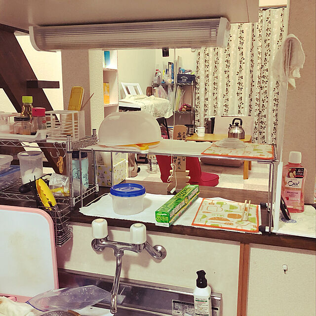 Kazumiのパール金属-パール金属 キッチンストレージ 積み重ね 棚 ロング H-7346の家具・インテリア写真