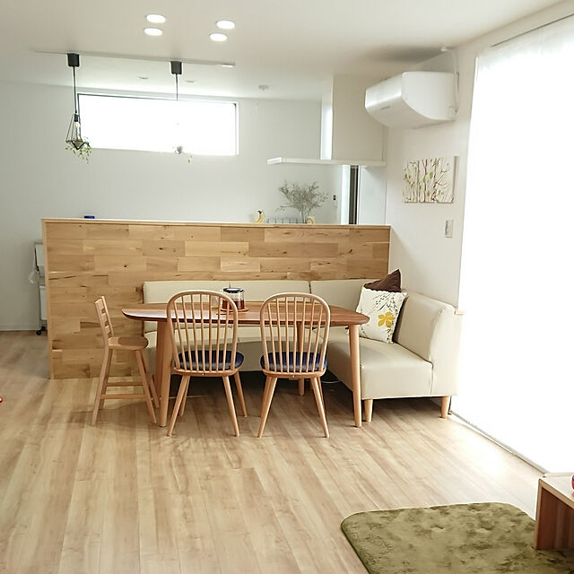 kororiのニトリ-リビングダイニングソファ(NEWプレッサ IV/LBR) の家具・インテリア写真