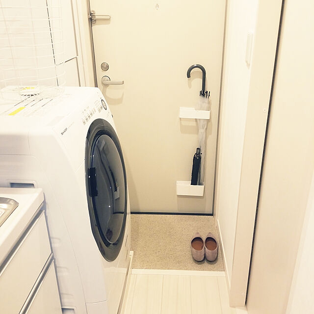 naoのシャープ-シャープ プラズマクラスター ドラム式洗濯機 ES-S7D-WR ホワイト系 [右開き] [7kg/3.5kg]の家具・インテリア写真