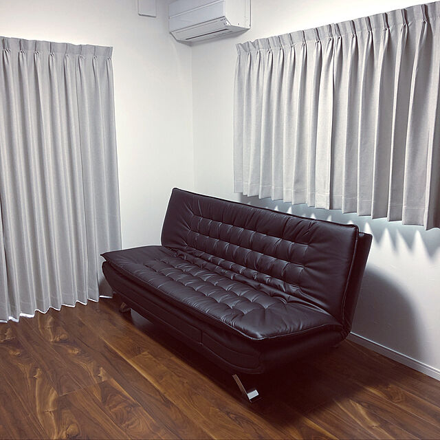 ivyのニトリ-合皮ソファベッド(Nシールド ロック BK) の家具・インテリア写真
