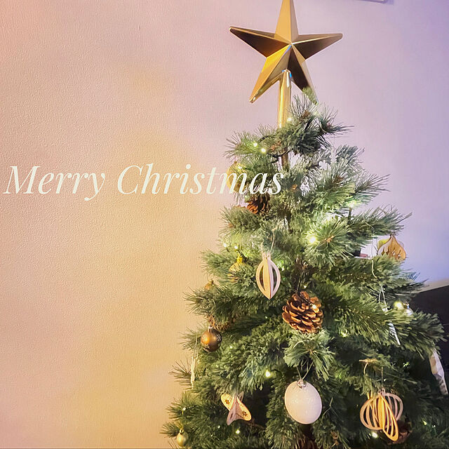aima_homeのOTOGINO-クリスマスツリー 150cm おしゃれ 北欧 松ぼっくり付き 松かさツリー リアル ヌードツリー スリムツリー 飾り なしの家具・インテリア写真