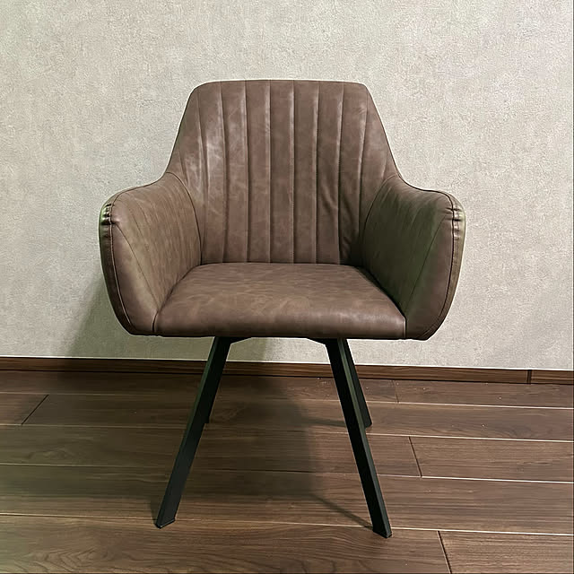 ヨーロピアン 背付き360度回転式ラウンドチェア ブラウン ヨーロピアン 背付き360度回転式ラウンドチェア ブラウン ダイニング