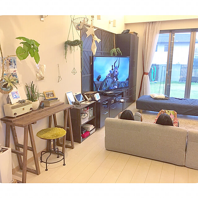 Aiのニトリ-布張り1人用ローソファ(ノーザン2 BE) の家具・インテリア写真
