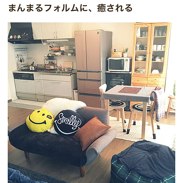 sachiyo0915の-salut!(サリュ) NICOチェアパッド ブラックの家具・インテリア写真