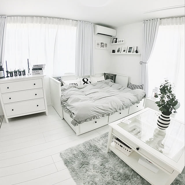Saitouのイケア-[IKEA/イケア/通販]HEMNES ヘムネス チェスト（引き出し×3）, ホワイトステイン[3](a)(10355689)の家具・インテリア写真