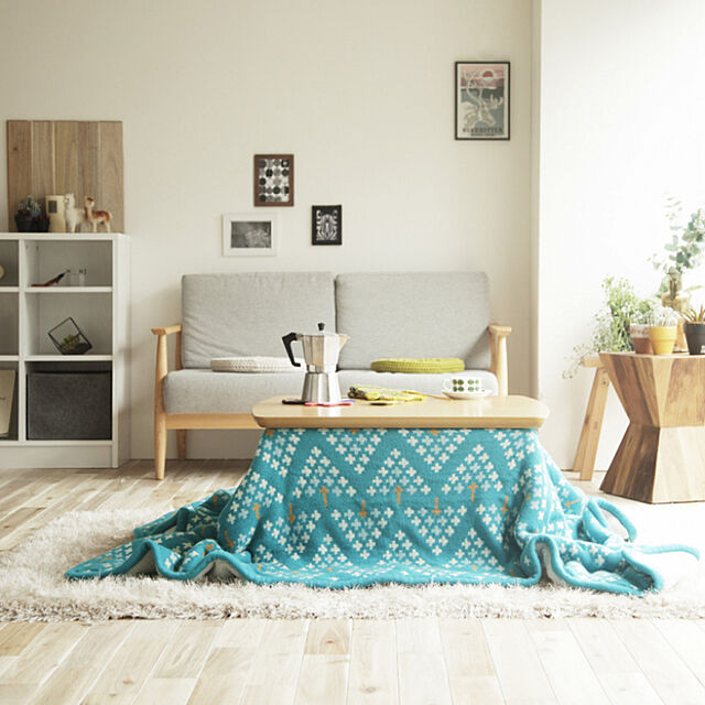 Rumoの-こたつ布団 長方形 おしゃれ 210×190 北欧 可愛い ニットの家具・インテリア写真
