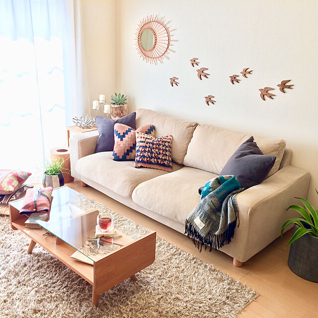 shioriの無印良品-タモ材ごみ箱・ふた付の家具・インテリア写真