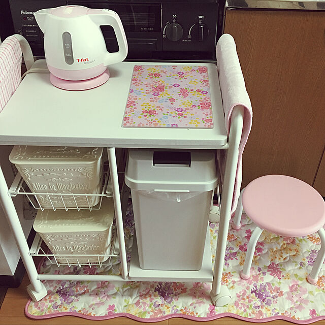 Alicelのニトリ-キッチンワゴン(ファシール WG55 WH) の家具・インテリア写真