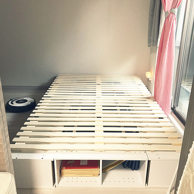 mizukimiのニトリ-4つ折りすのこベッド(SD) の家具・インテリア写真