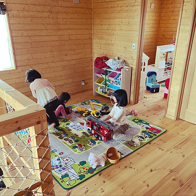 kurumichiroの萩原-洗濯機で洗える 道路柄ラグ キッズラグ ニュータウンの家具・インテリア写真