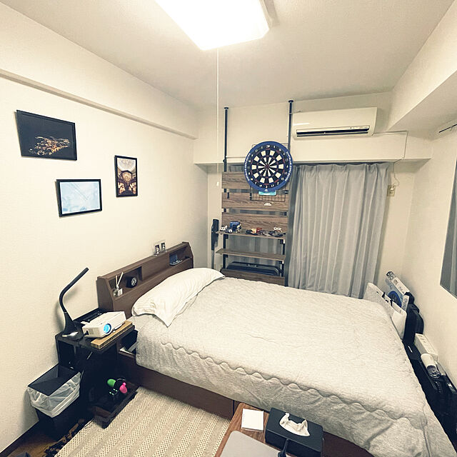 yuuuuukiのニトリ-セミダブルベッドフレーム(アザン3 浅型/MBR) の家具・インテリア写真