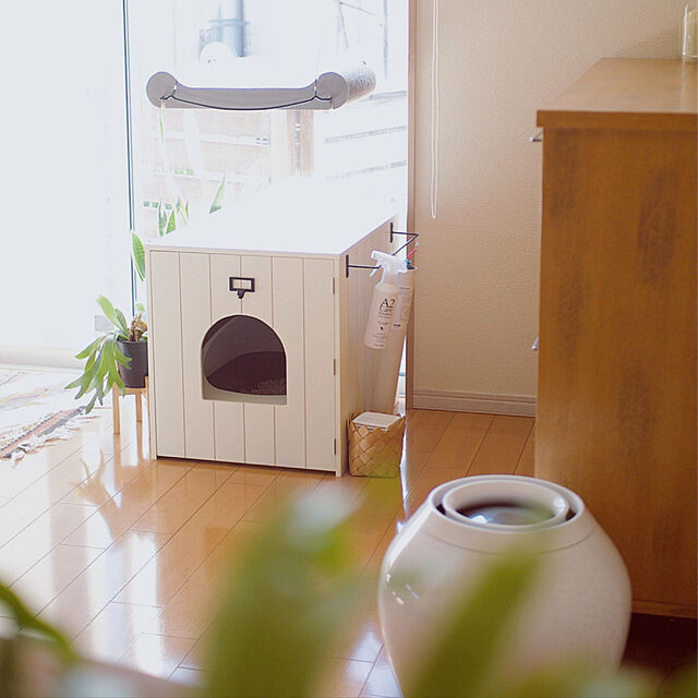 ku.ochoの-ベルメゾン 猫用トイレ収納カバー 「アイボリー」 ◇ ペット 用品 グッズ ◇の家具・インテリア写真