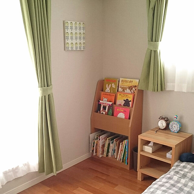 ki-のニトリ-遮光2級カーテン(レーナ イエローグリーン 100X178X2) の家具・インテリア写真