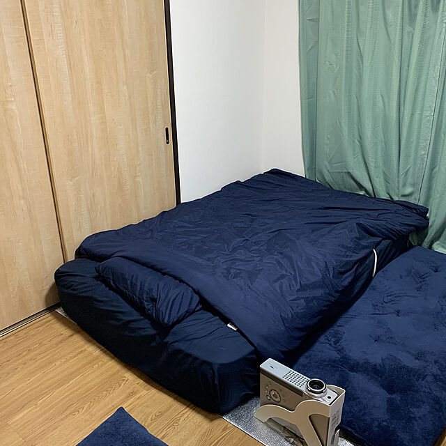 pochitamaのニトリ-マルチすっぽりシーツ セミダブル(パレット3NV SD) の家具・インテリア写真
