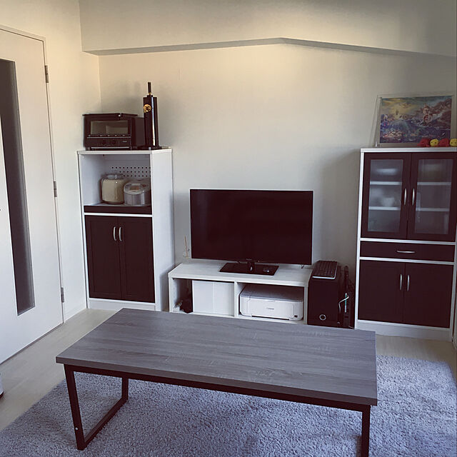 chuchuのニトリ-ローボード(トゥオレ100 WH) の家具・インテリア写真