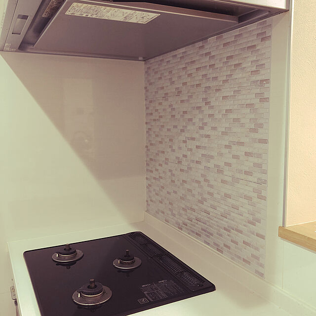 maririのマスターリンクス-【 Dream Sticker 】 モザイクタイルシール キッチン 洗面所 トイレの模様替えに最適のDIY 壁紙デコレーション BST-12 (ブリックホワイト, 1枚)の家具・インテリア写真