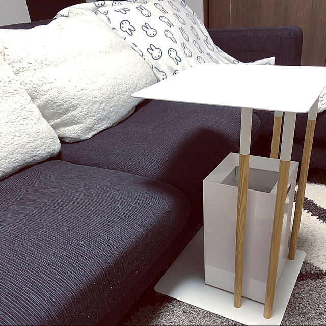 Yukicotoの山崎実業-差し込みサイドテーブル プレーン PLAINの家具・インテリア写真