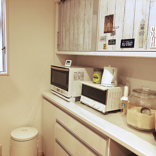 micocoのニトリ-キッチンボード(ラピス 157 ホワイトウッド) の家具・インテリア写真
