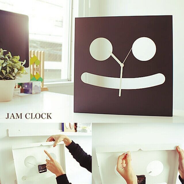jamstoreの-デザイナーズ掛け時計　JAM CLOCK | お洒落で可愛い壁掛け時計・ホワイト・ブラックの家具・インテリア写真