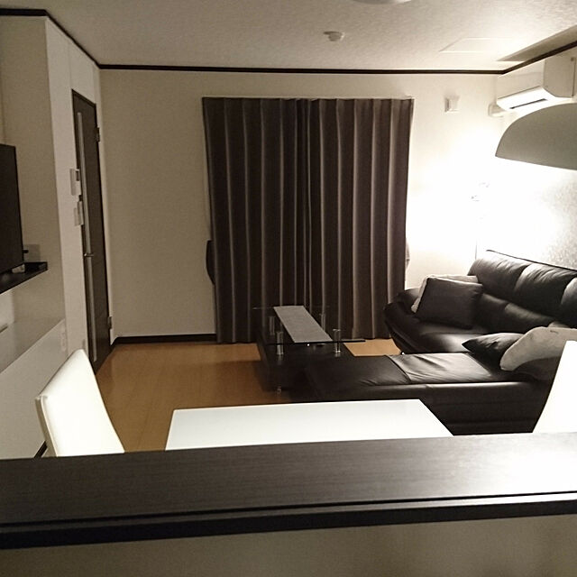 myamyaのニトリ-カウチソファ(ロゾ4LC DBR 本革) の家具・インテリア写真