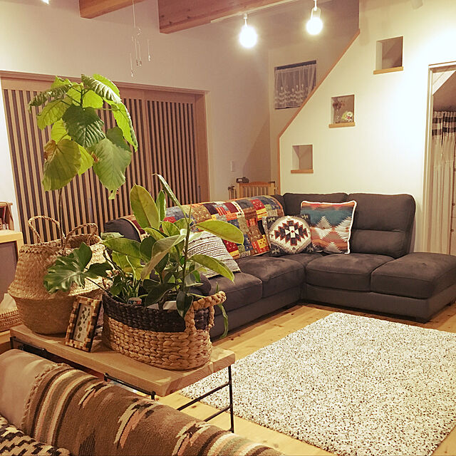 takakoのニトリ-フロアマット(オルテガLN H BE 50X80) の家具・インテリア写真