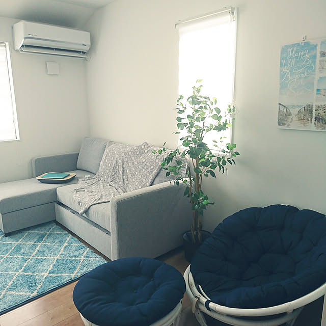 soramameのニトリ-リラックスチェア(パパサンチェアN WW) の家具・インテリア写真