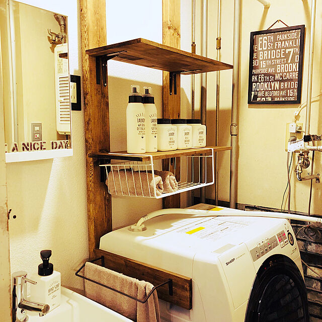 YUKA-REO-MOMOKOの-【標準設置費込み】 シャープ　SHARP ES-S7C-WR ドラム式洗濯乾燥機 ホワイト系 [洗濯7.0kg /乾燥3.5kg /ヒーター乾燥(水冷・除湿タイプ) /右開き]の家具・インテリア写真